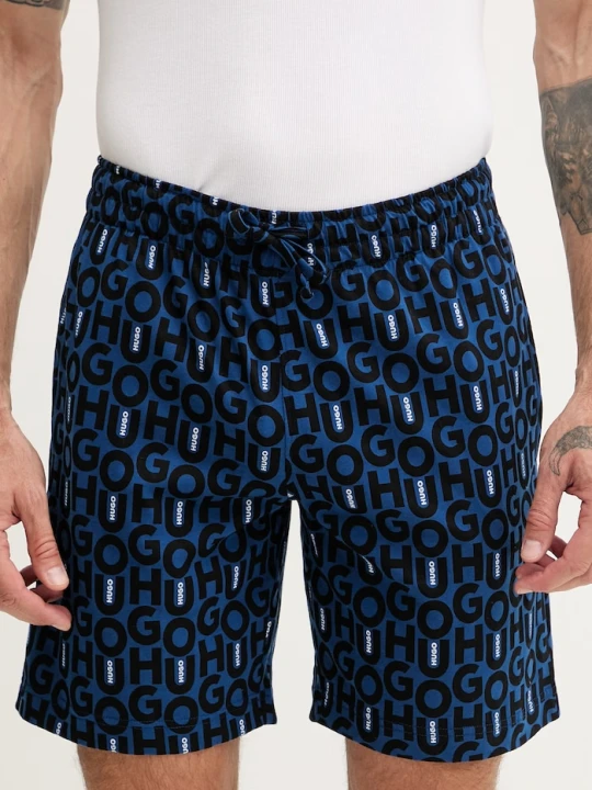 Zdjęcie produktu HUGO szorty piżamowe męskie bawełniane MILO SHORTS granatowy
