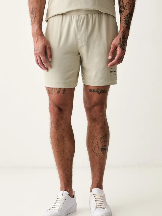 Zdjęcie produktu HUGO szorty piżamowe męskie z bawełną Laze Shorts CW beżowy