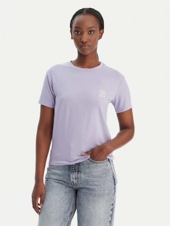 Zdjęcie produktu HUGO T-Shirt 50556981 Fioletowy Regular Fit