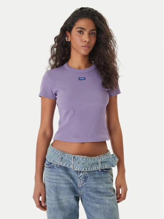 Zdjęcie produktu HUGO T-Shirt Baby 50510749 Fioletowy Slim Fit
