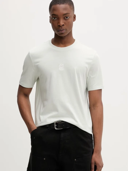 Zdjęcie produktu HUGO T-shirt basic męski bawełniany Darusi zielony