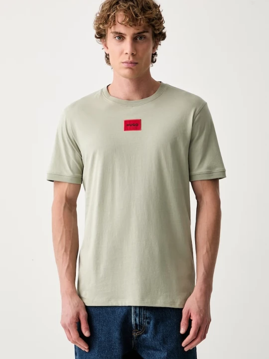 Zdjęcie produktu HUGO T-shirt basic męski bawełniany Diragolino212 zielony