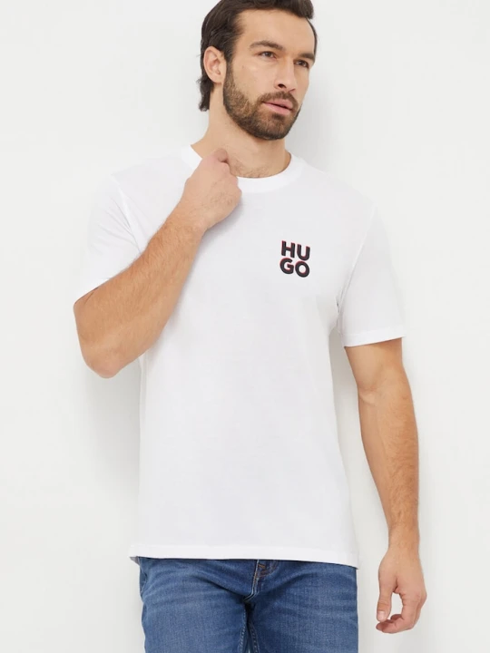 Zdjęcie produktu HUGO t-shirt bawełniany 2-pack HUGO-Dimento biały