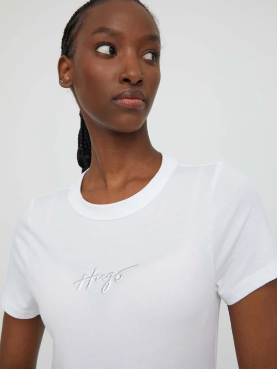 Zdjęcie produktu HUGO t-shirt bawełniany biały