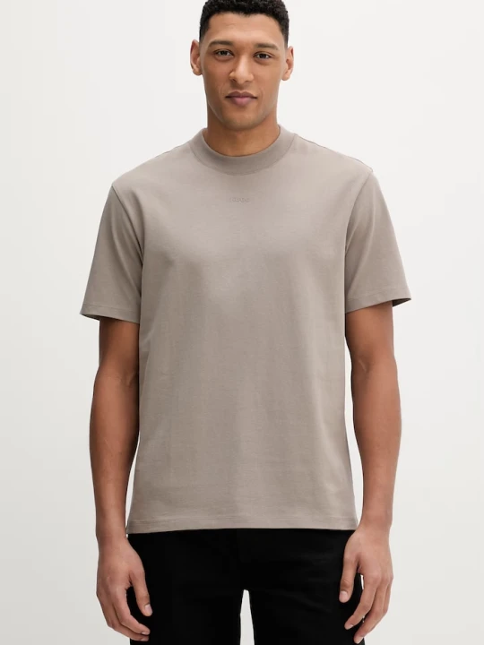 Zdjęcie produktu HUGO T-shirt męski bawełniany Dapolino brązowy