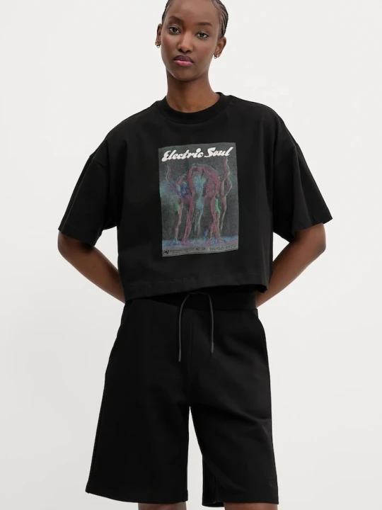 Zdjęcie produktu HUGO t-shirt bawełniany czarny