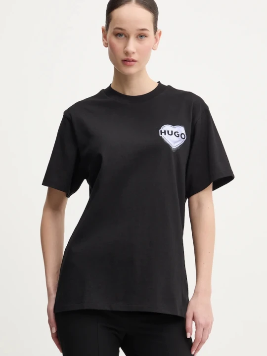 Zdjęcie produktu HUGO t-shirt bawełniany czarny