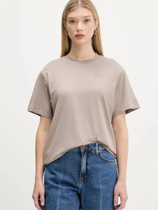Zdjęcie produktu HUGO t-shirt bawełniany Vintage Tee_19 beżowy
