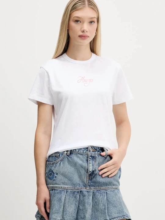 Zdjęcie produktu HUGO t-shirt bawełniany Destrel_3 biały