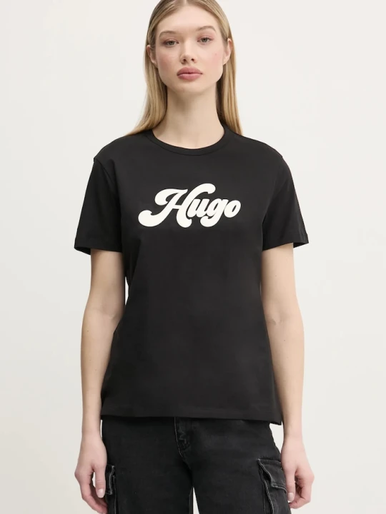 Zdjęcie produktu HUGO t-shirt bawełniany czarny