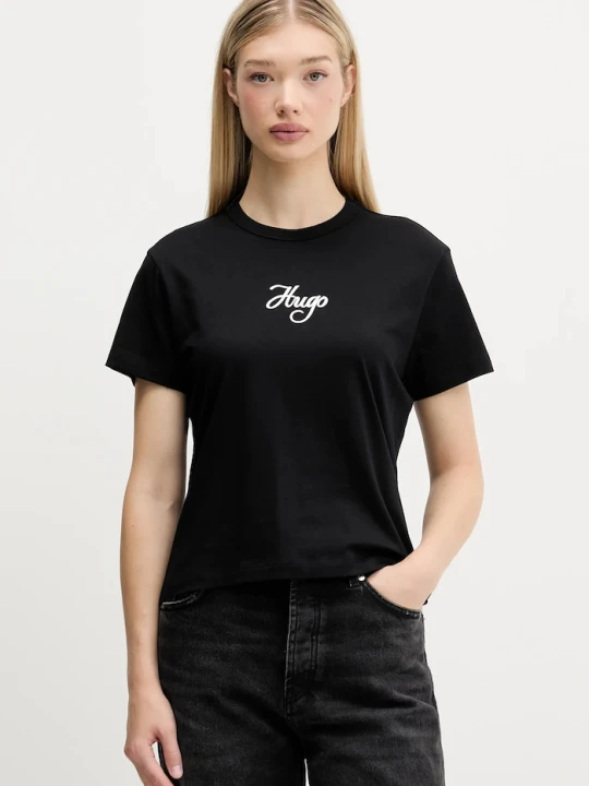 Zdjęcie produktu HUGO t-shirt bawełniany Destrel_3 czarny