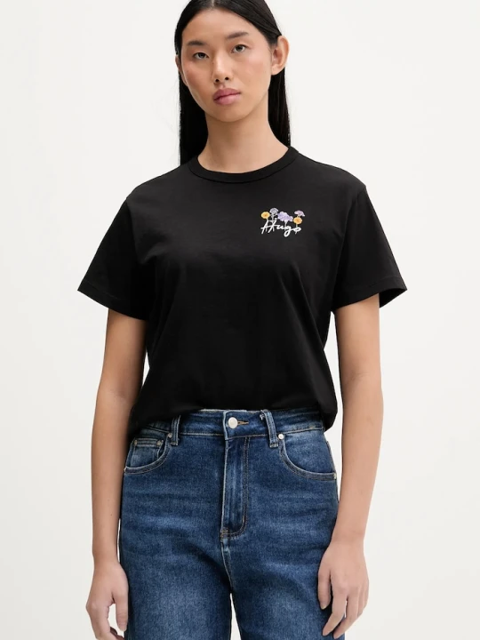Zdjęcie produktu HUGO t-shirt bawełniany Destrel_4 czarny