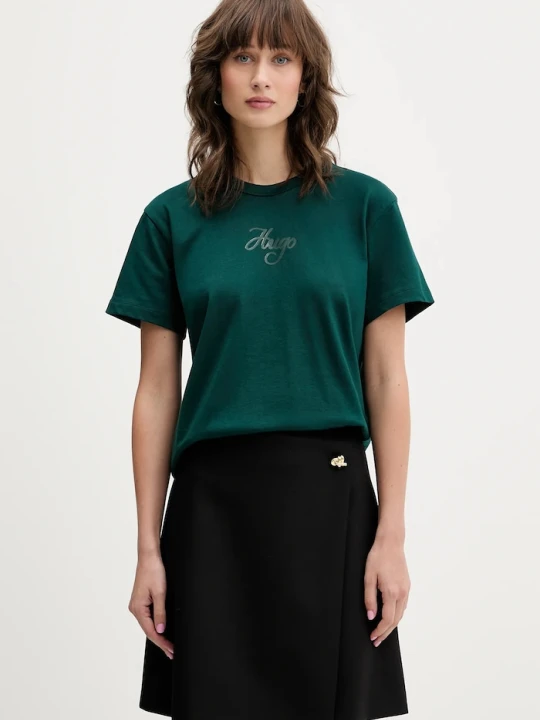 Zdjęcie produktu HUGO t-shirt bawełniany Destrel_3 zielony