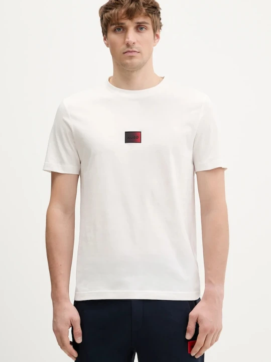 Zdjęcie produktu HUGO t-shirt bawełniany Danotie beżowy