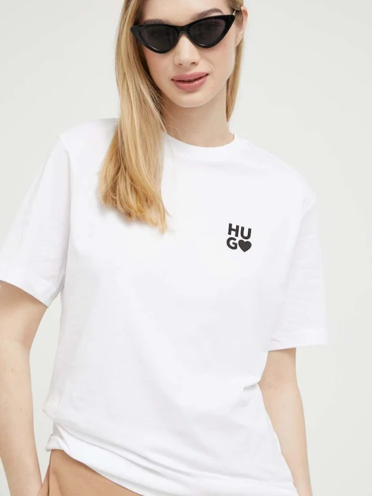 Zdjęcie produktu HUGO t-shirt bawełniany Dashire_4 biały