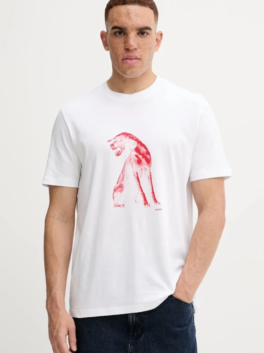 Zdjęcie produktu HUGO t-shirt bawełniany Didug biały
