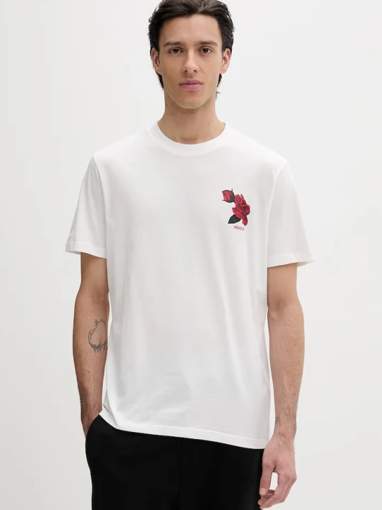 Zdjęcie produktu HUGO t-shirt bawełniany Dikerd biały