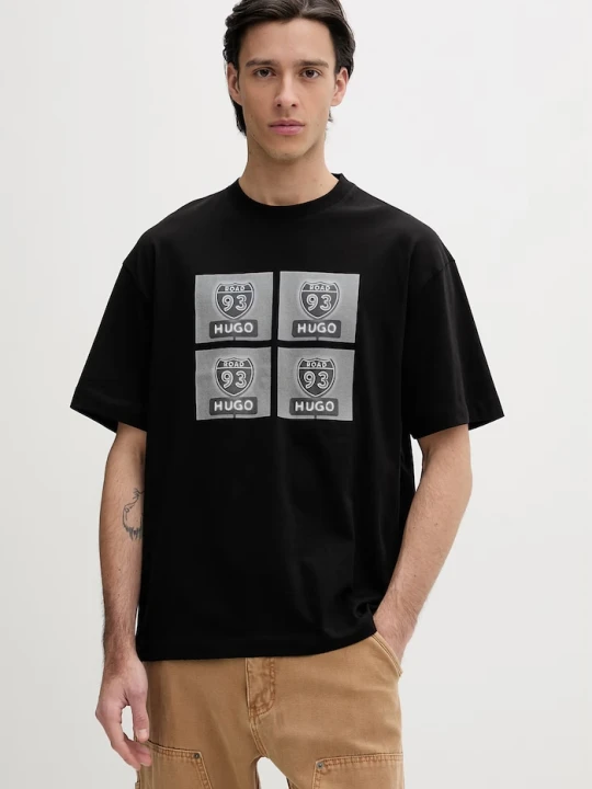 Zdjęcie produktu HUGO t-shirt bawełniany Draxon czarny