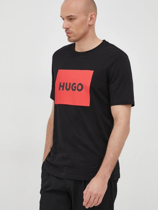 Zdjęcie produktu HUGO t-shirt bawełniany Dulive222 czarny