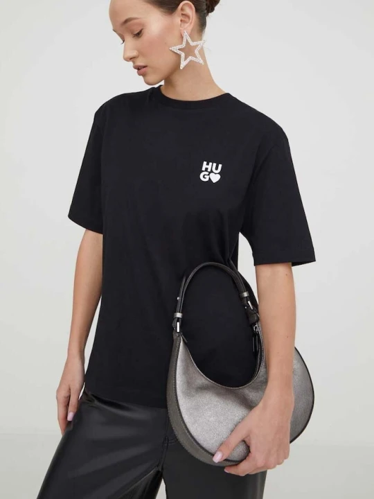 Zdjęcie produktu HUGO t-shirt bawełniany Dashire_4 czarny