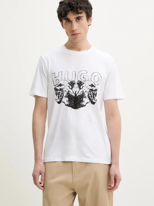Zdjęcie produktu HUGO t-shirt bawełniany Durro biały