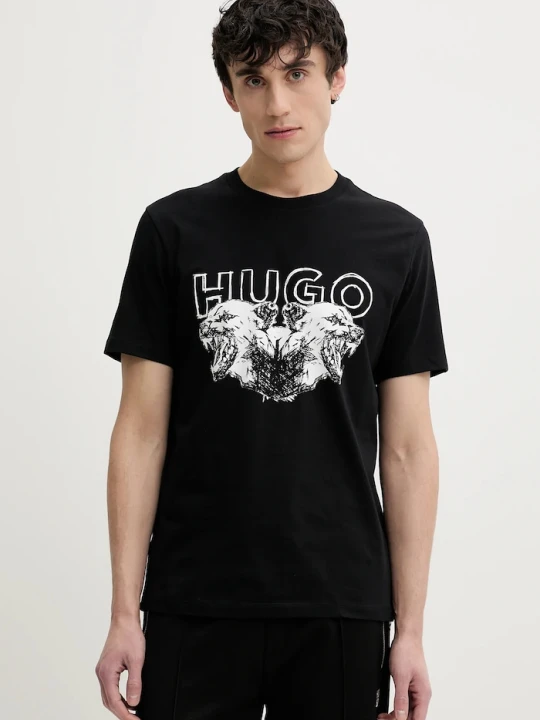 Zdjęcie produktu HUGO t-shirt bawełniany Durro czarny
