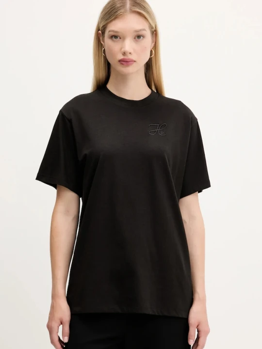 Zdjęcie produktu HUGO t-shirt bawełniany Vintage Tee_19 czarny