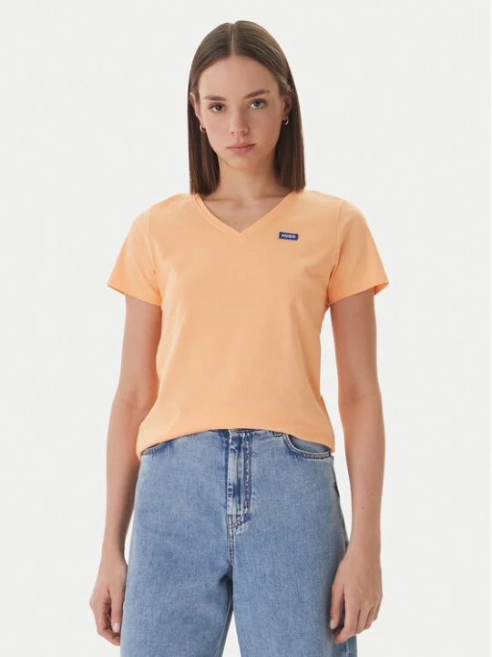 Zdjęcie produktu HUGO T-Shirt Classic 50513667 Pomarańczowy Slim Fit