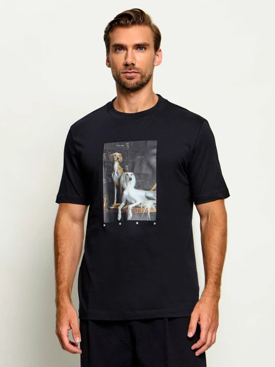 Zdjęcie produktu HUGO T-shirt Daffilo | Regular Fit czarny
