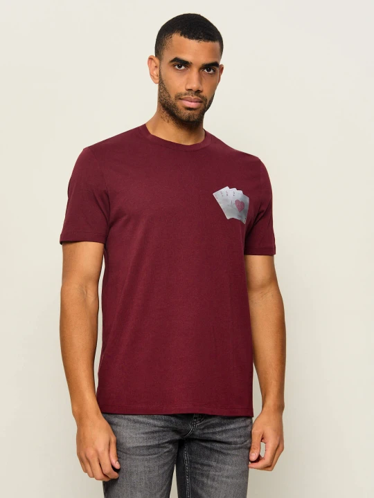 Zdjęcie produktu HUGO T-shirt Dahr | Regular Fit bordowy
