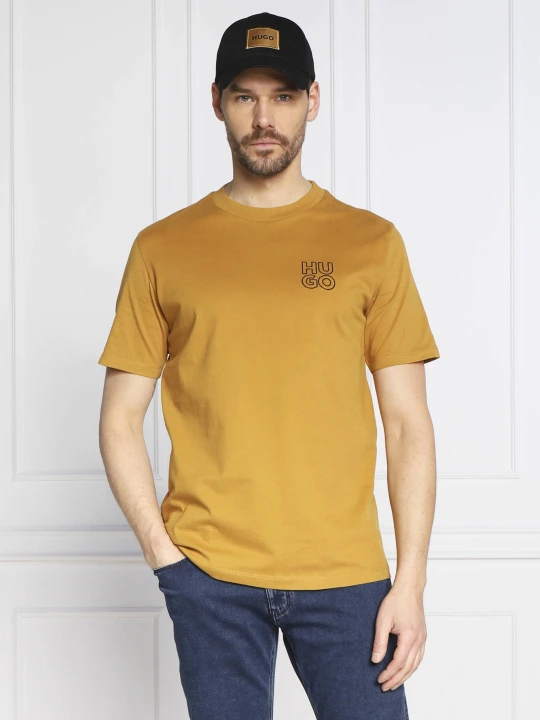 Zdjęcie produktu HUGO T-shirt Daiman | Regular Fit pomarańczowy