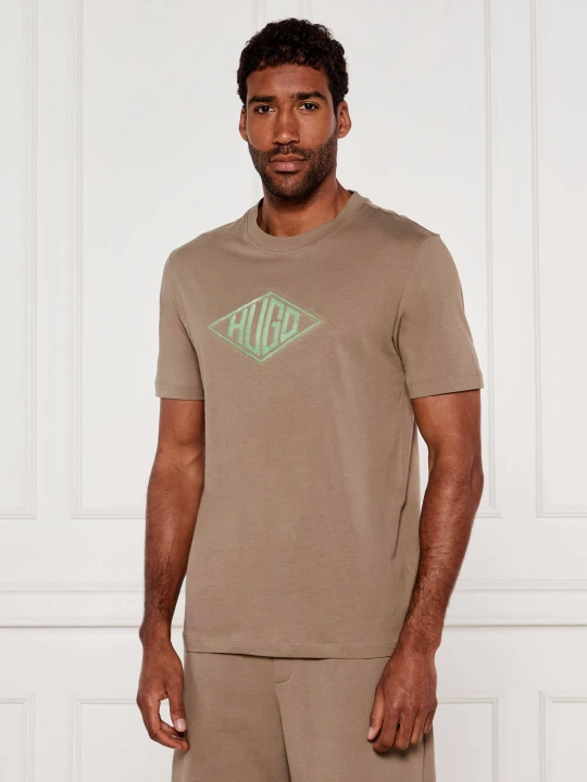 Zdjęcie produktu HUGO T-shirt Dalendi | Regular Fit beżowy