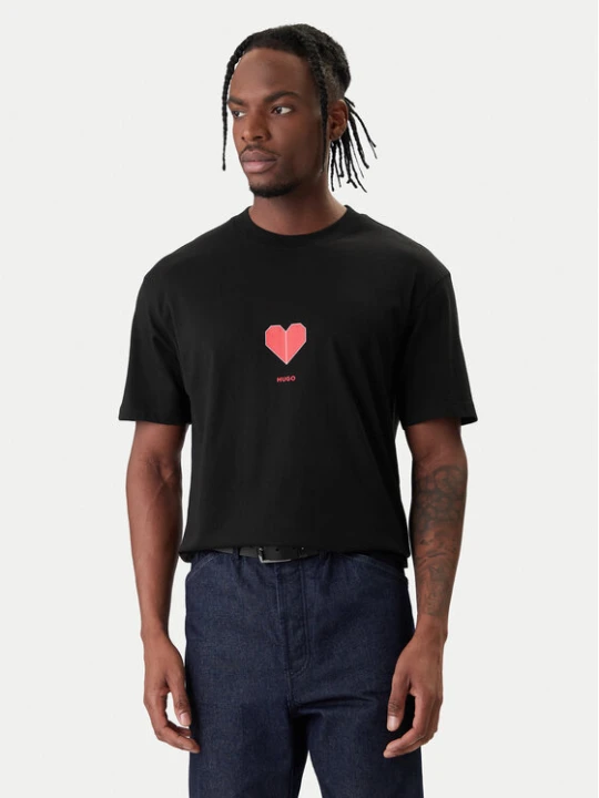 Zdjęcie produktu HUGO T-Shirt Dalentin 50553429 Czarny Relaxed Fit