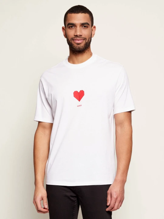 Zdjęcie produktu HUGO T-shirt Dalentin | Regular Fit biały