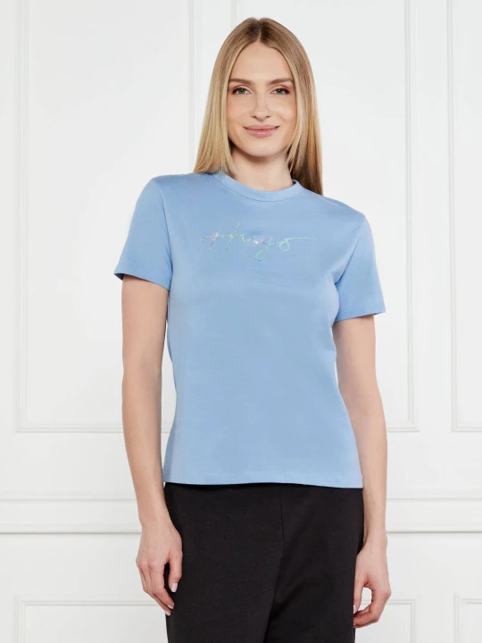 Zdjęcie produktu HUGO T-shirt Damacia_3 | Regular Fit błękitny
