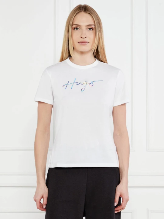 Zdjęcie produktu HUGO T-shirt Damacia_3 | Regular Fit biały