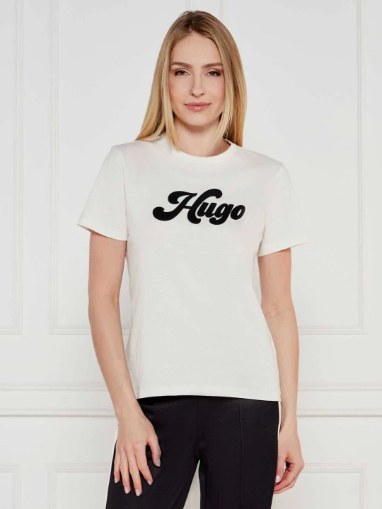 Zdjęcie produktu HUGO T-shirt Damacia_4 | Regular Fit ecru