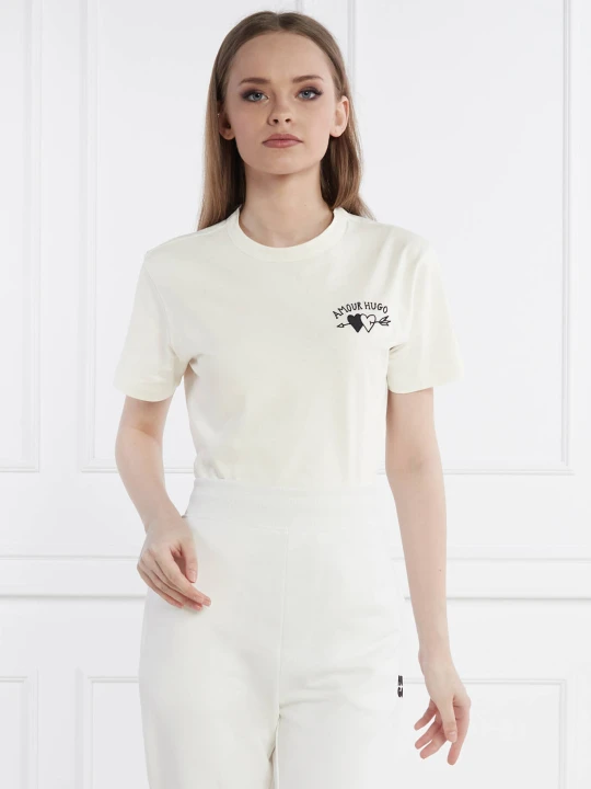 Zdjęcie produktu HUGO T-shirt Damacia | Regular Fit ecru