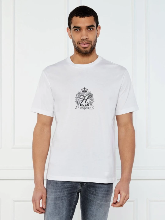 Zdjęcie produktu HUGO T-shirt Daminor | Regular Fit biały