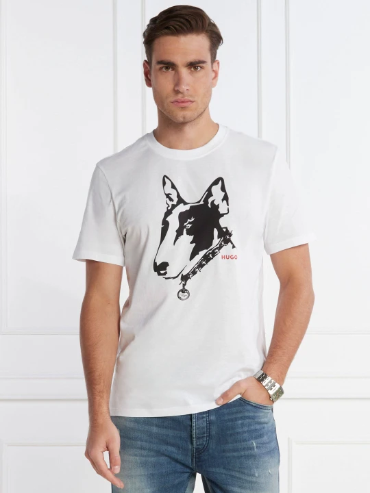 Zdjęcie produktu HUGO T-shirt Dammock | Regular Fit biały
