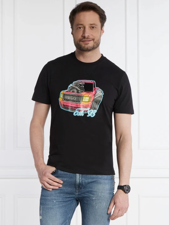 Zdjęcie produktu HUGO T-shirt Damotoro | Relaxed fit czarny