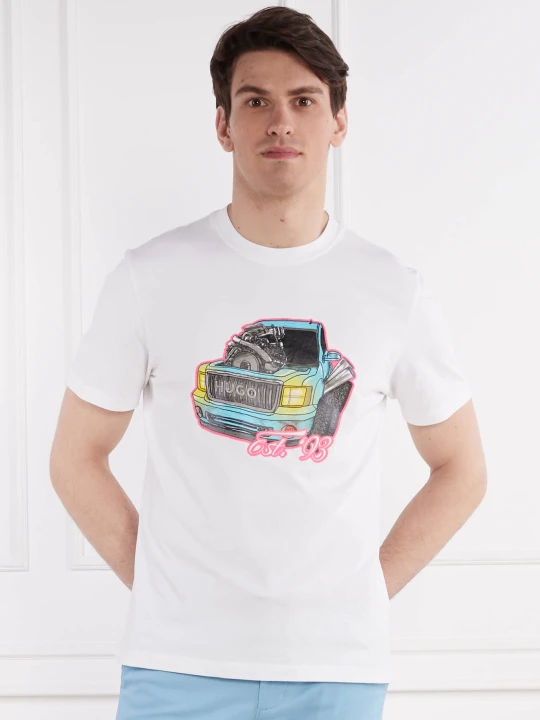 Zdjęcie produktu HUGO T-shirt Damotoro | Relaxed fit biały