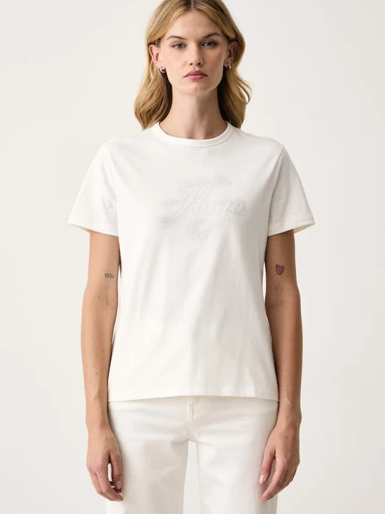 Zdjęcie produktu HUGO T-shirt damski bawełniany Damacia_10 biały