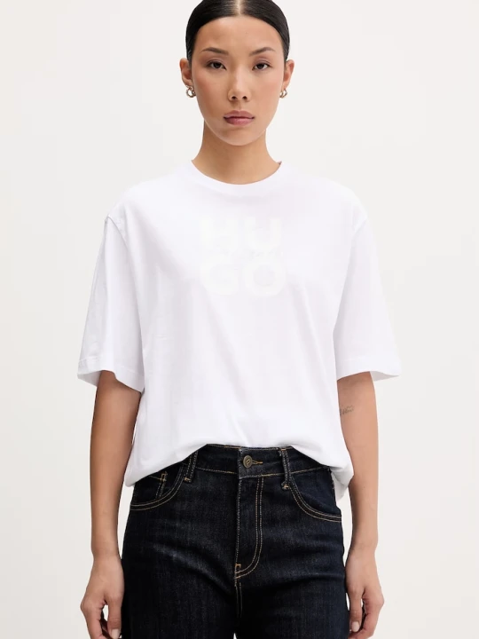 Zdjęcie produktu HUGO T-shirt damski bawełniany Dashire_5 biały