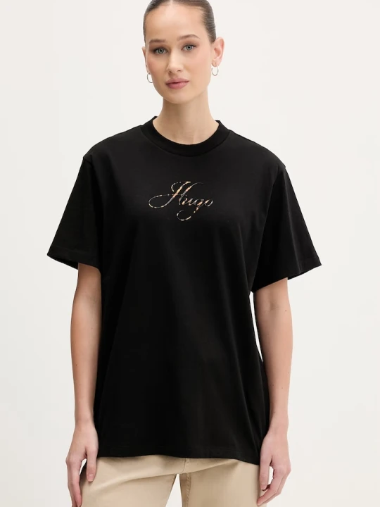Zdjęcie produktu HUGO t-shirt damski Vintage Tee_23 czarny