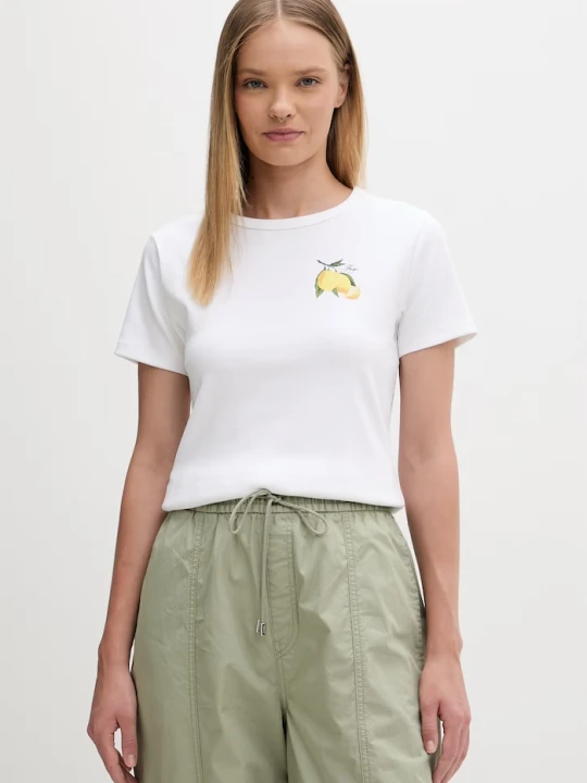 Zdjęcie produktu HUGO t-shirt damski z bawełny biały