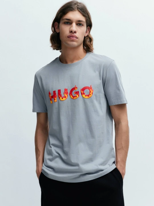 Zdjęcie produktu HUGO T-shirt Danda | Regular Fit szary