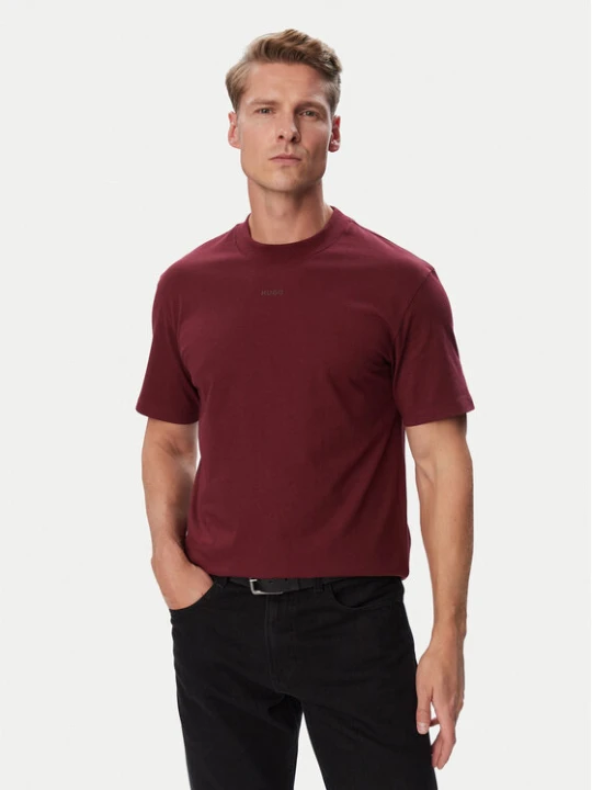 Zdjęcie produktu HUGO T-Shirt Dapolino 50488330 Bordowy Relaxed Fit