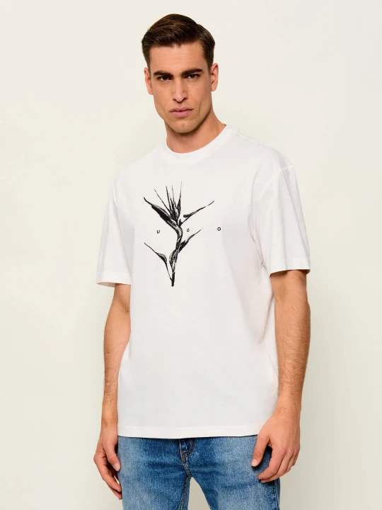 Zdjęcie produktu HUGO T-shirt Darise | Relaxed fit biały