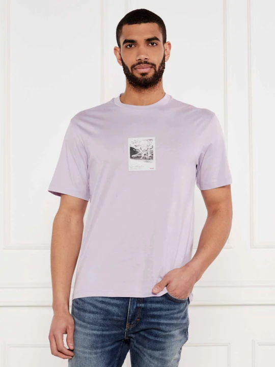 Zdjęcie produktu HUGO T-shirt Darthy | Relaxed fit lawendowy